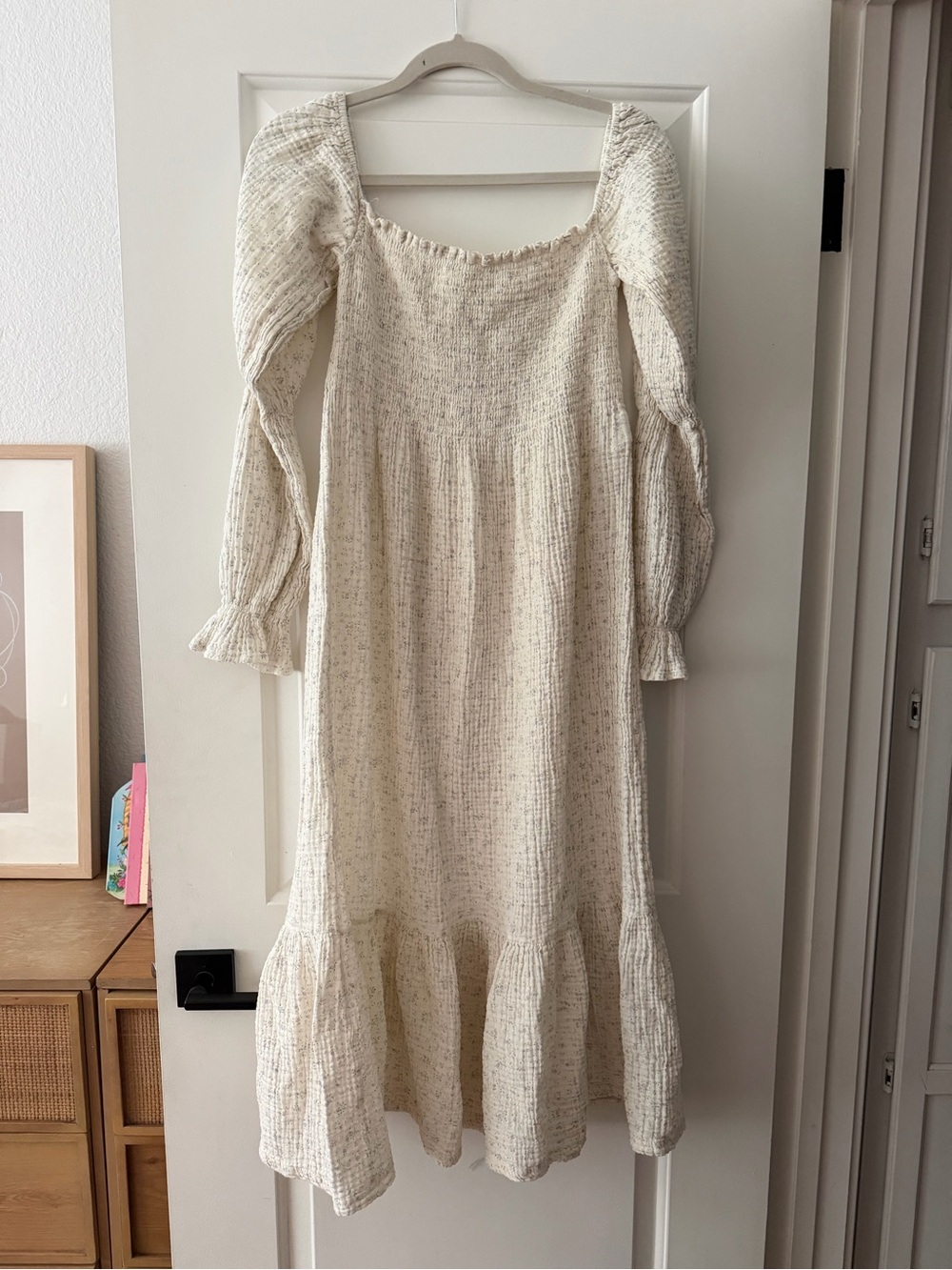 NOTHING FITS BUT Maternity Cotton Gauze Floral Yuki Dress